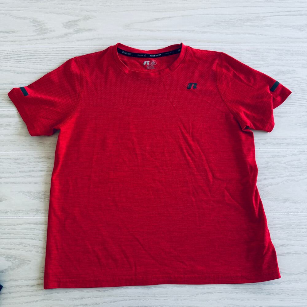 Russell Dry Power 360 Boys Red Athletic Shirt – Size Large (10–12 Husky)